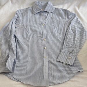 Brooks Brothers Impeccable Blue Striped Button-Up Shirt